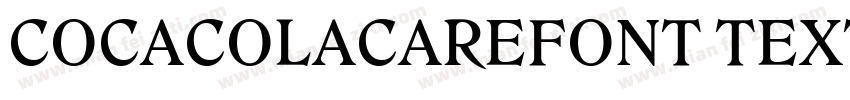 COCACOLACAREFONT TEXTMEDIUM GB1字体转换